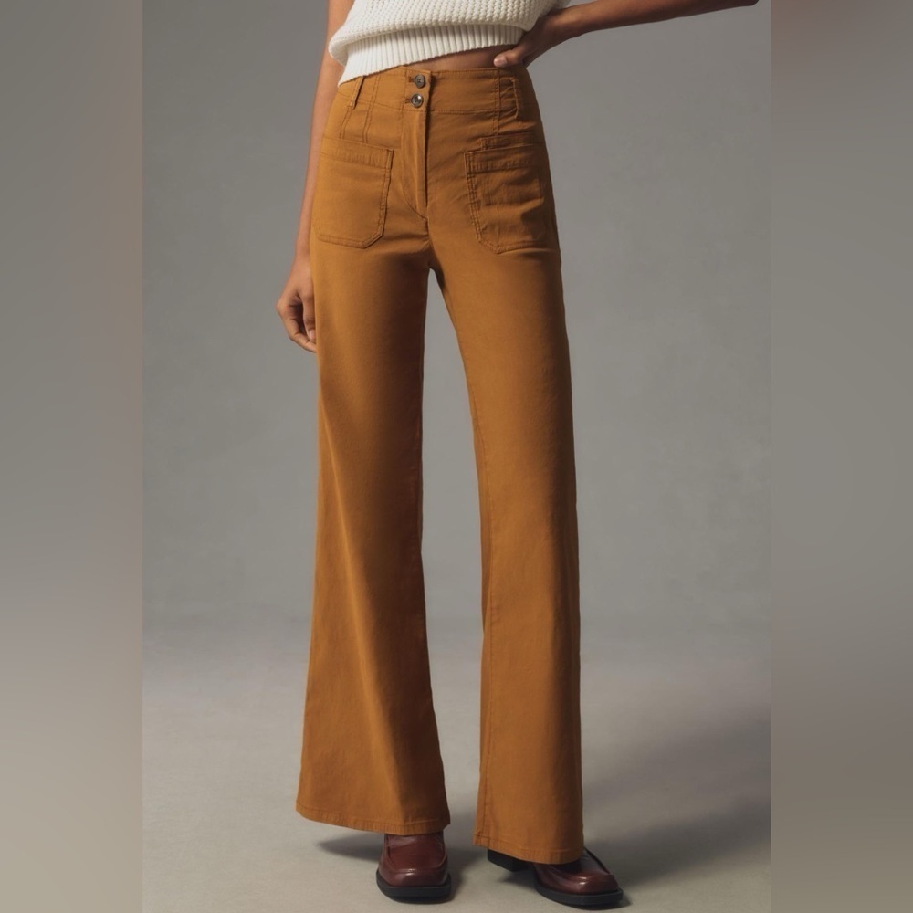 MAEVE BY ANTHROPOLOGIE | Junie hign rise pant flare pant | size 8
